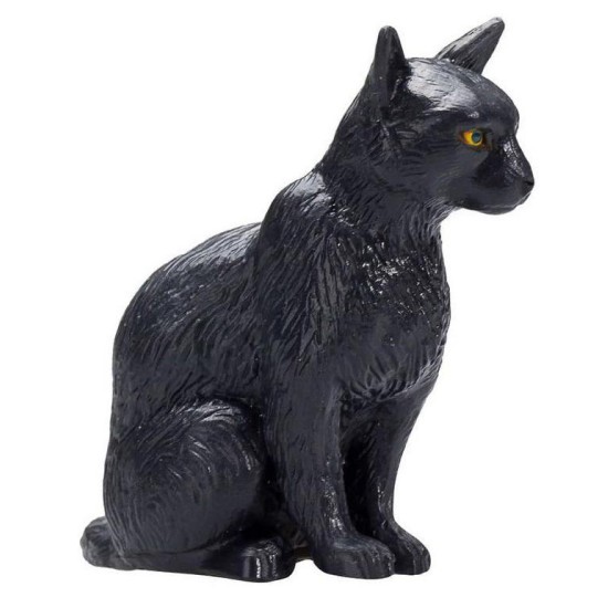 فیگور گربه سیاه نشسته موجو